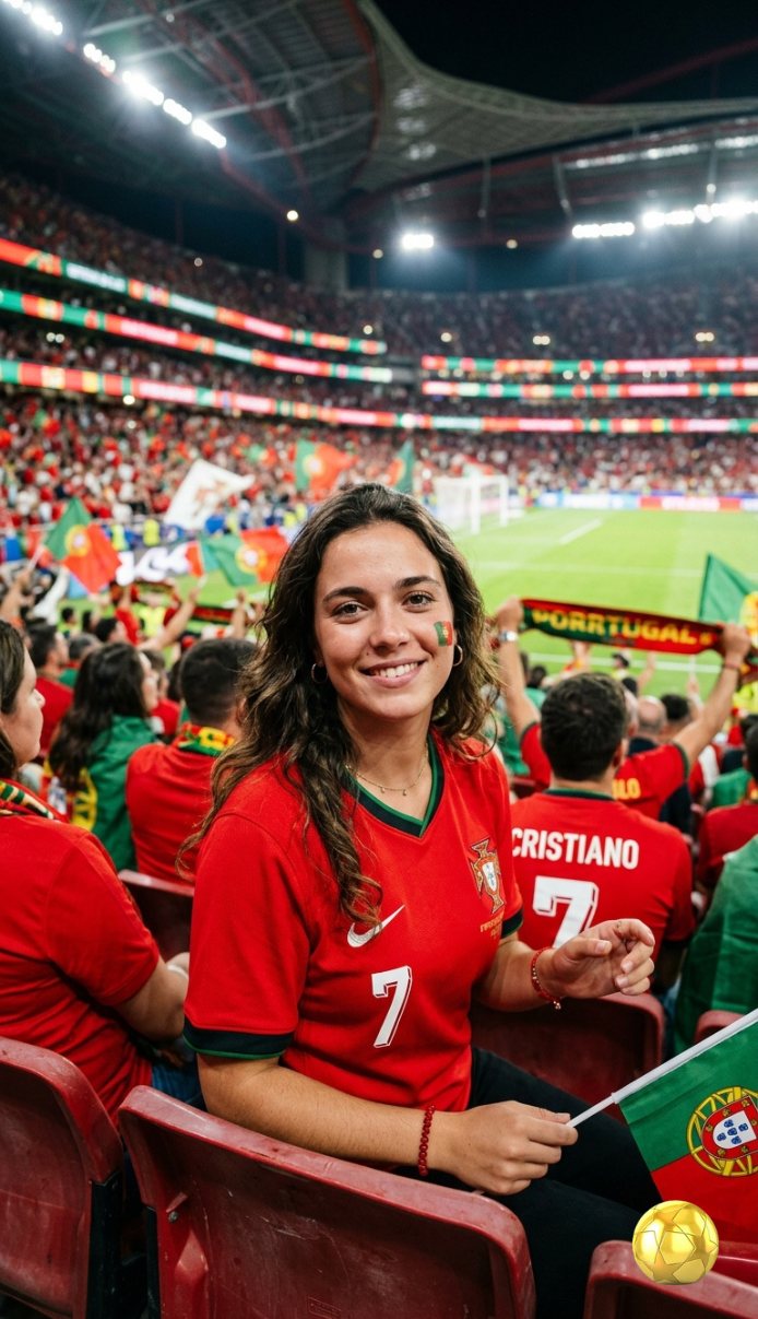 lady at the stadium
