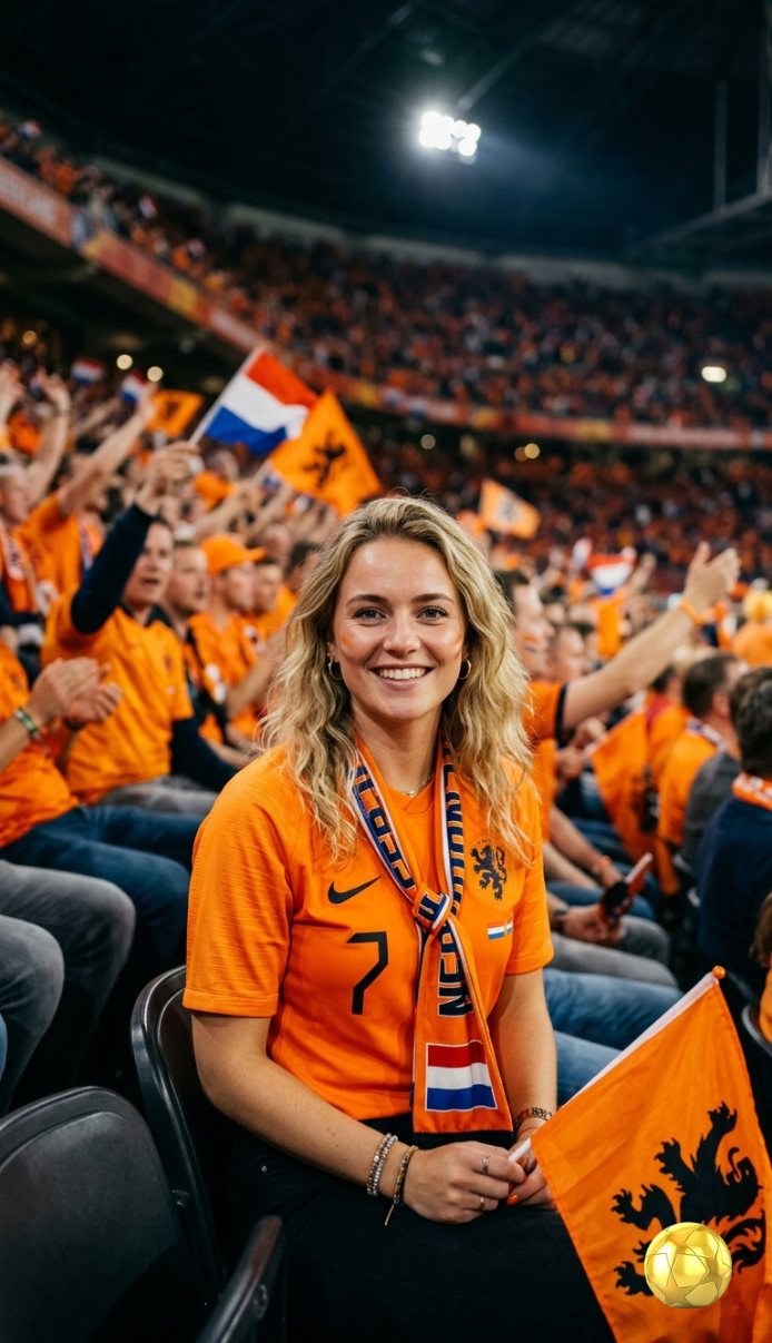 lady at the stadium